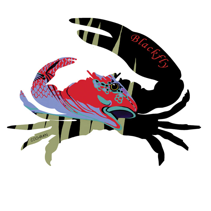 Decal BF Redfish Crab