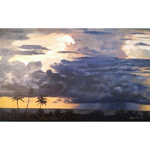 Schooner Squall <br /><span style='color:#f00;font-weight:bold;'>Original SOLD <br />Prints on canvas or paper available</span>