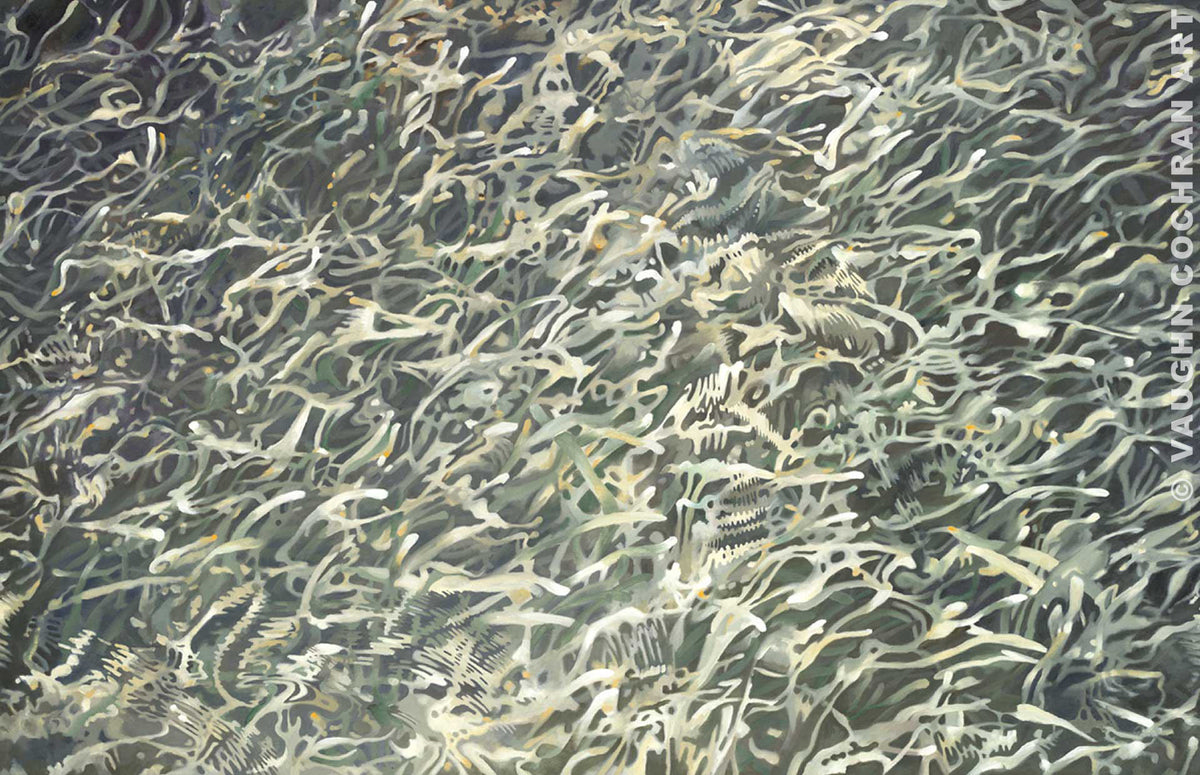 Turtle Grass <br /><span style='color:#f00;font-weight:bold;'>Original SOLD <br />Prints on canvas or paper available</span>