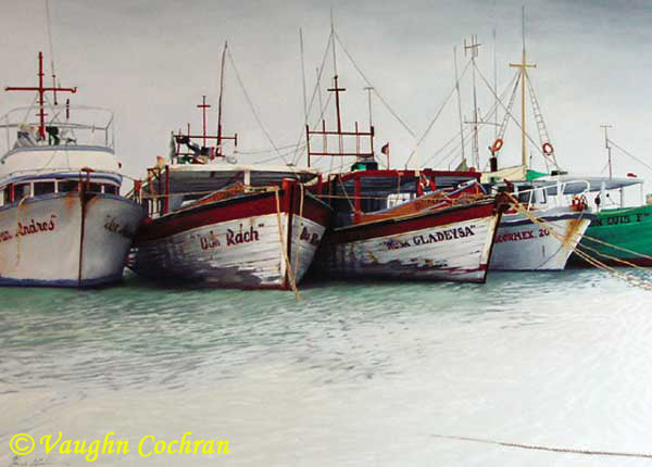 Waiting for Michelle Original <br /><span style='color:#f00;font-weight:bold;'>Original SOLD <br />Prints on canvas or paper available</span>