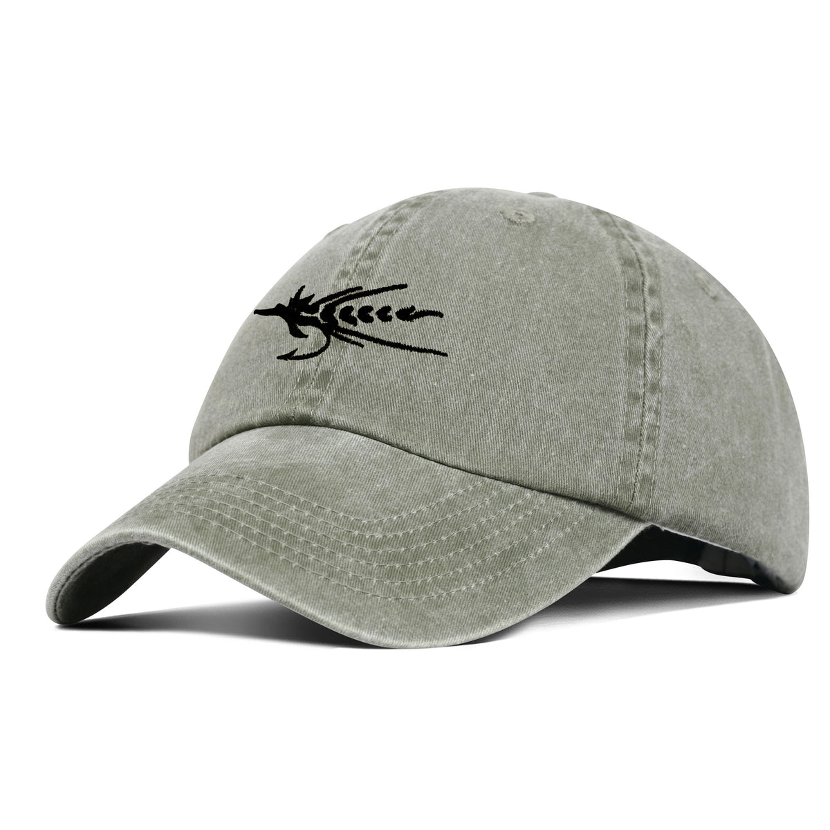 Black Fly Embroidered Hat - Cactus
