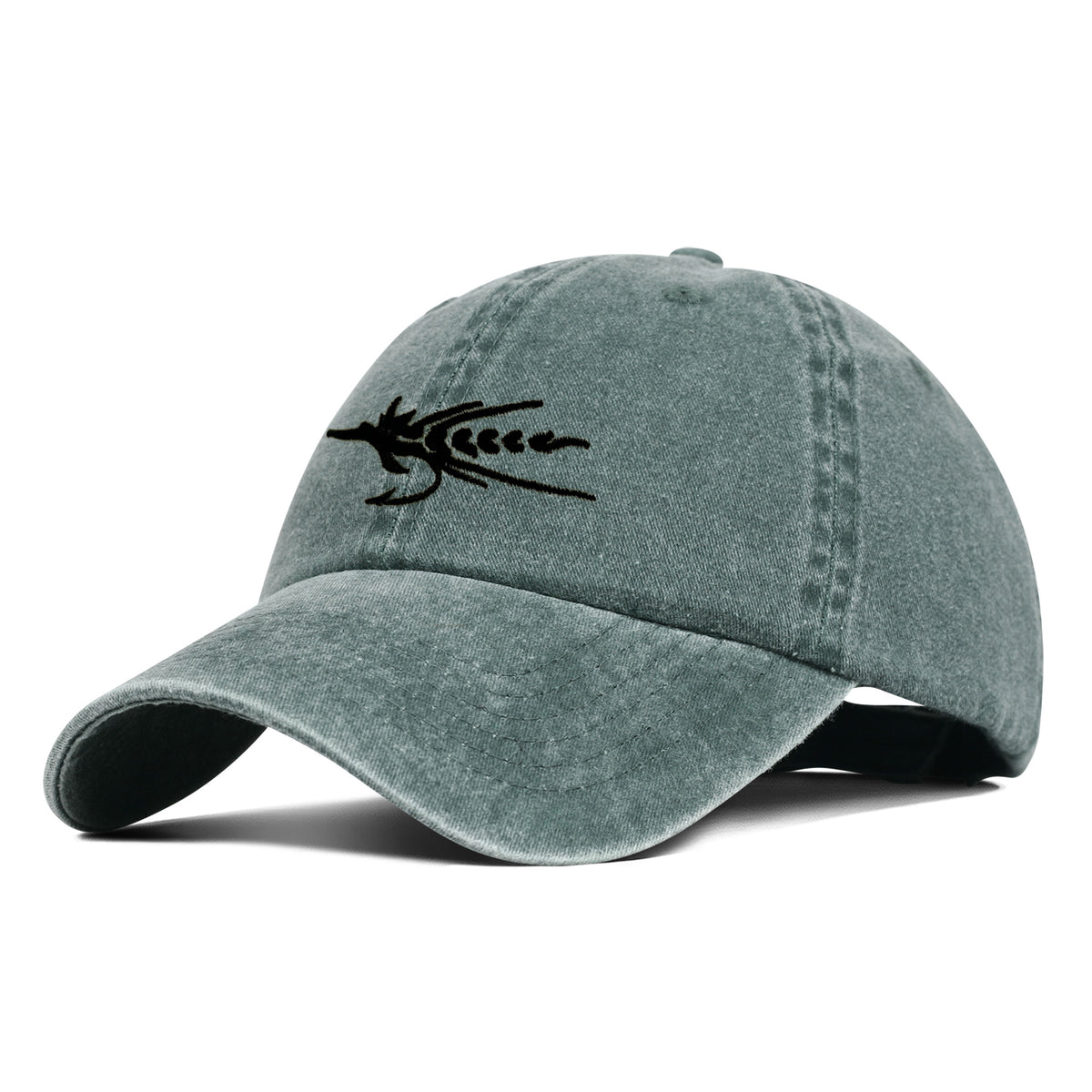 Black Fly Embroidered Hat Pine