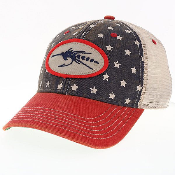 Blackfly Merica Oval Patch Trkr Navy