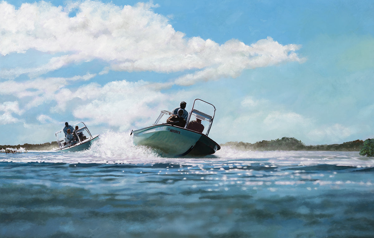 Out the Creek Canvas Print, 16 x 20 Unframed