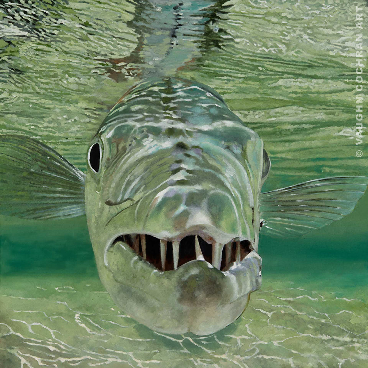 Stare Down <br /><span style='color:#f00;font-weight:bold;'>Original SOLD <br />Prints on canvas or paper available</span>