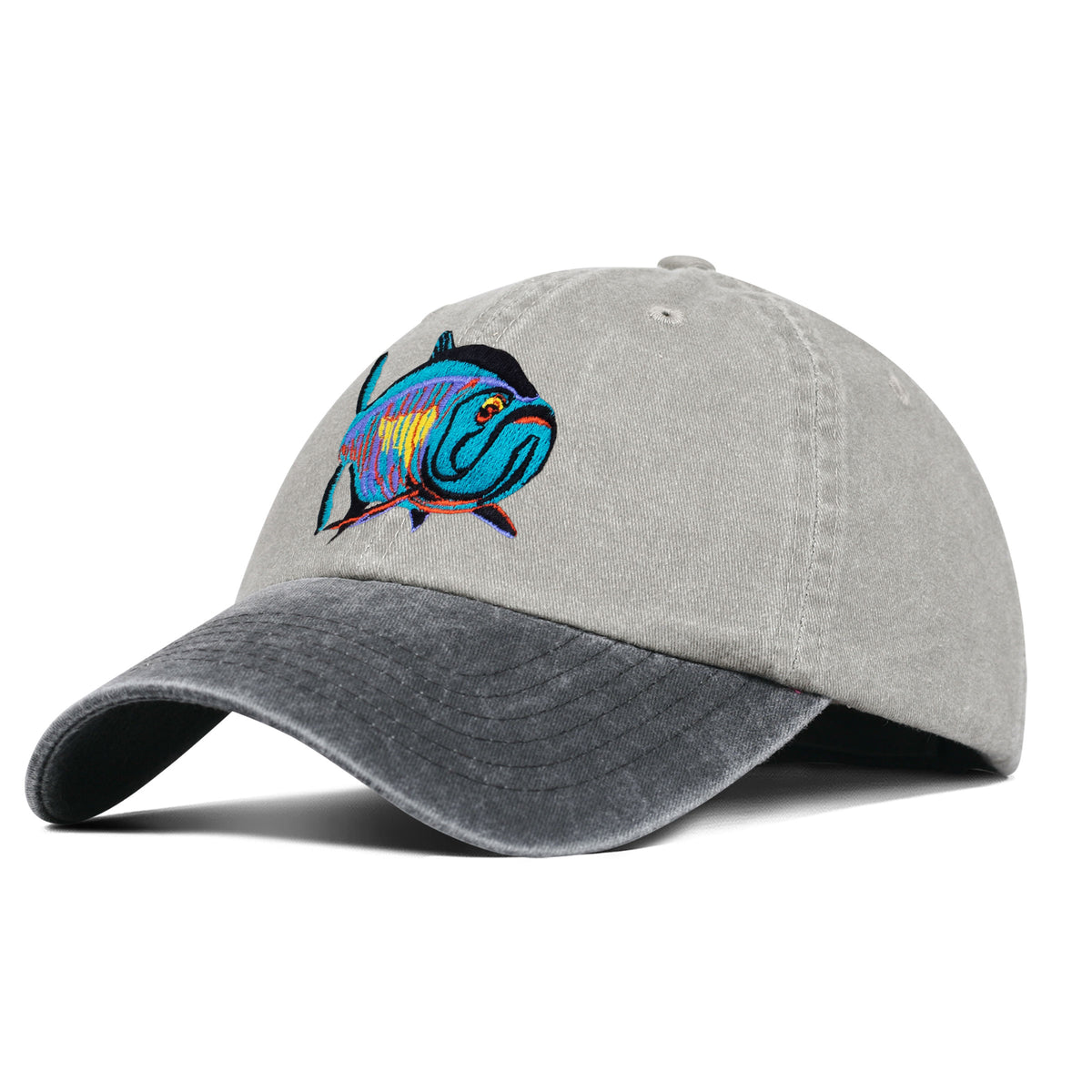 Tarpon BrightII Embroidered Hat Khaki/Charcoal