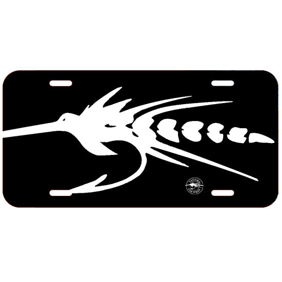 License Plate Blackfly Tarpon Fly - Black