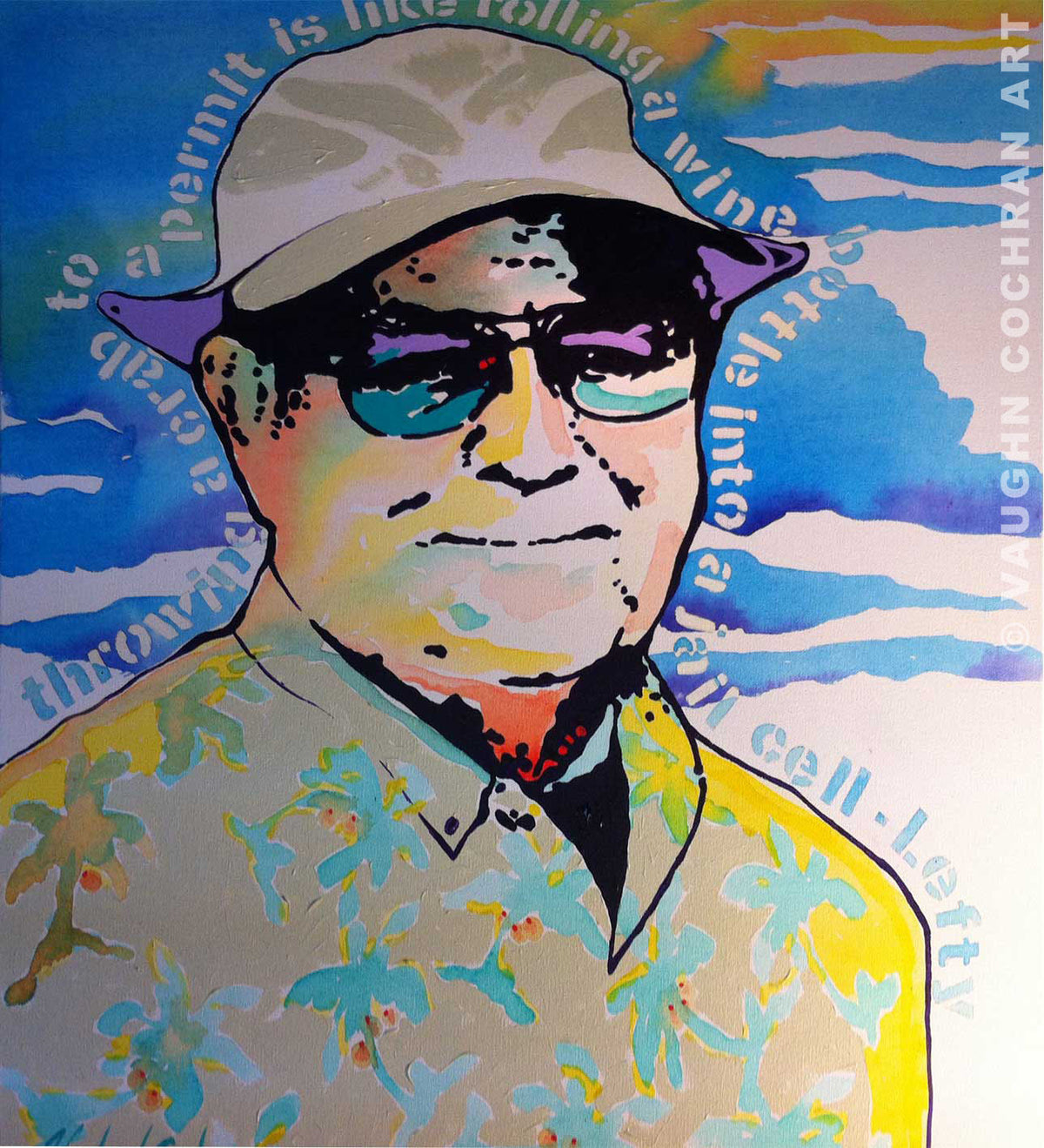 Lefty Kreh Portrait<br /><span style='color:#f00;font-weight:bold;'>NOT FOR SALE</span>