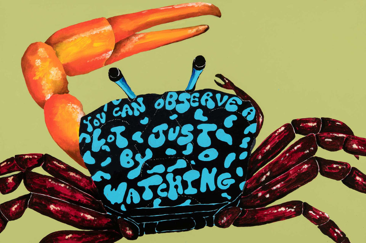 Watching Crab Ltd Edition Giclee on Paper