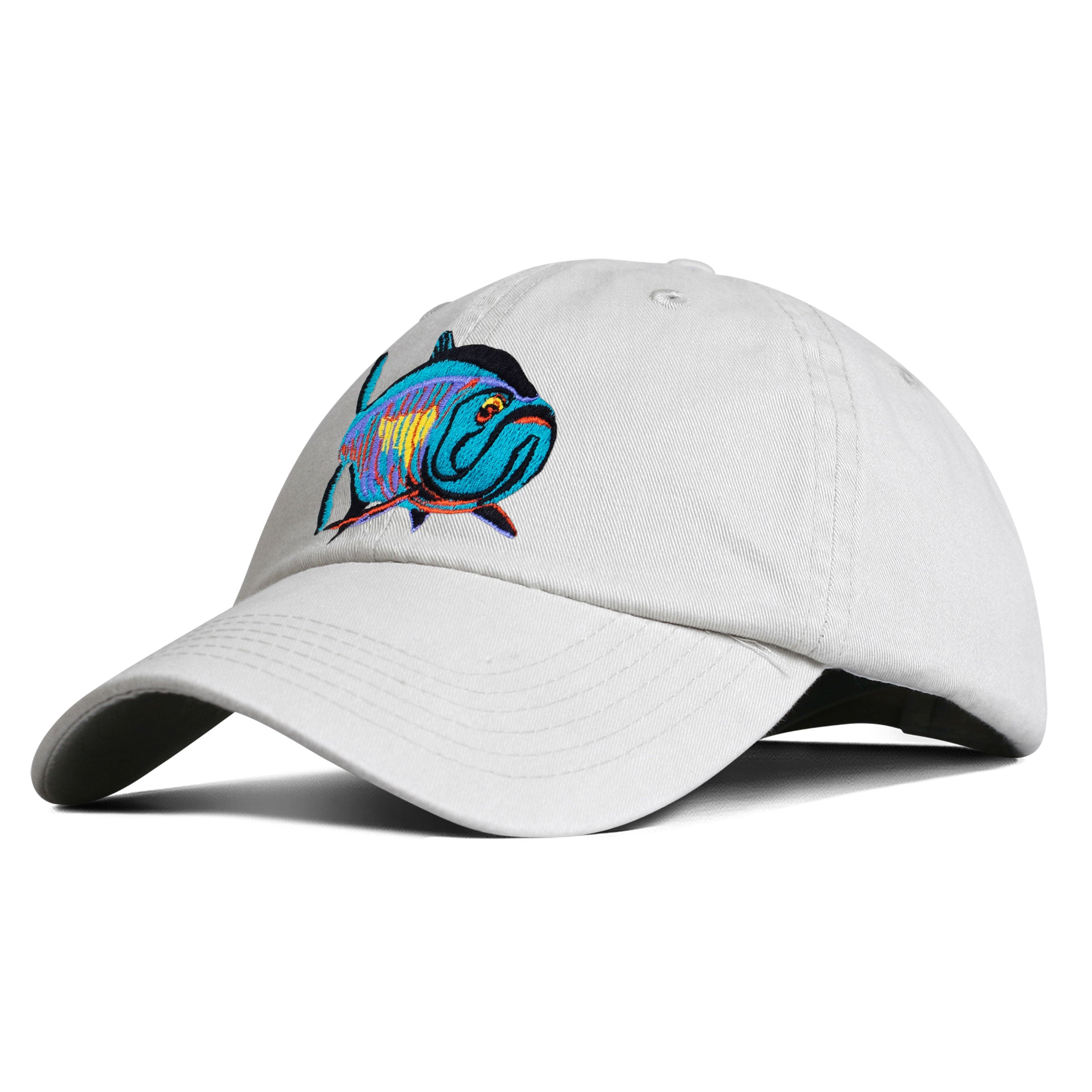 Tarpon Bright II Embroidered Hat Natural – Vaughn Cochran Art