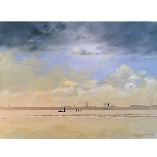 Tower Flat <br /><span style='color:#f00;font-weight:bold;'>Original SOLD <br />Prints on canvas or paper available</span>